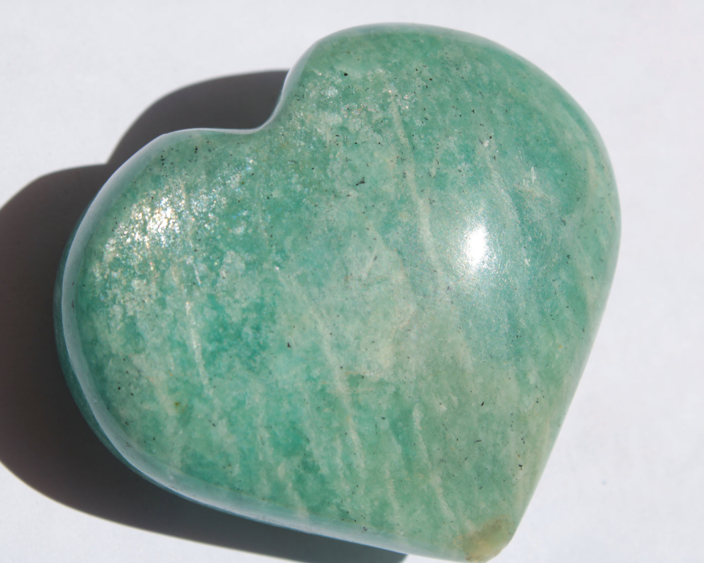 Amazonite heart from Madagascar 154g