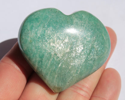 Amazonite heart from Madagascar 154g