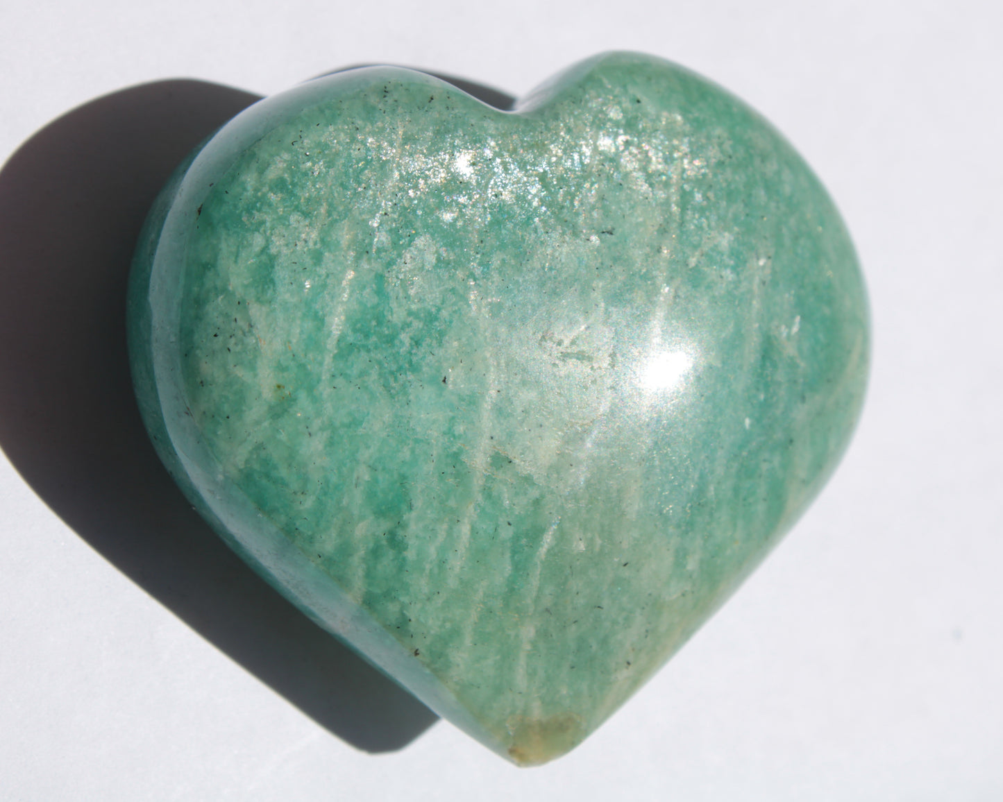 Amazonite heart from Madagascar 154g