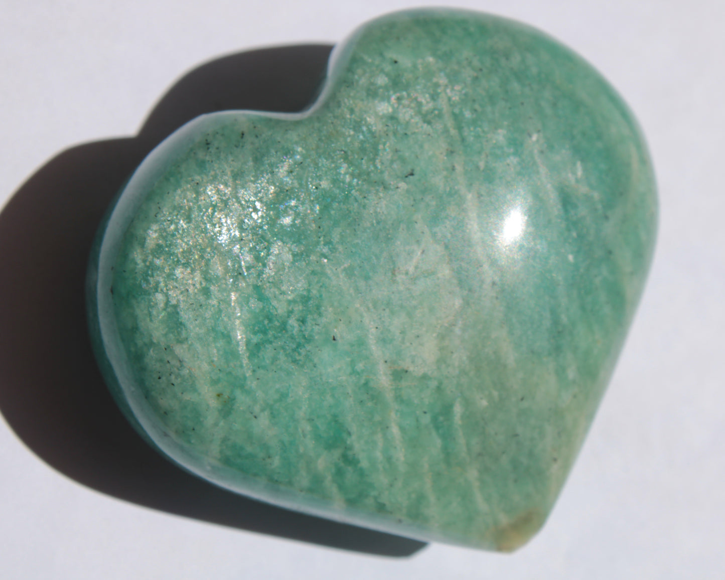 Amazonite heart from Madagascar 154g