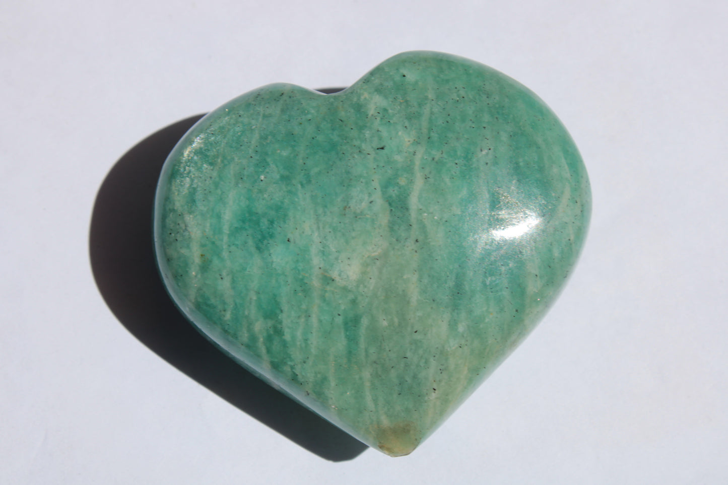 Amazonite heart from Madagascar 154g