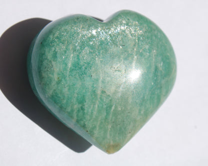 Amazonite heart from Madagascar 154g