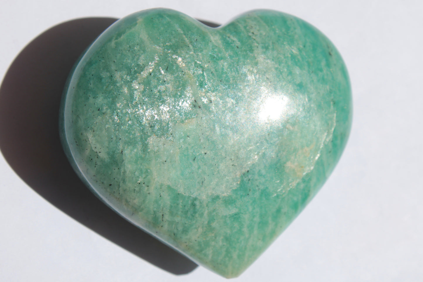 Amazonite heart from Madagascar 154g