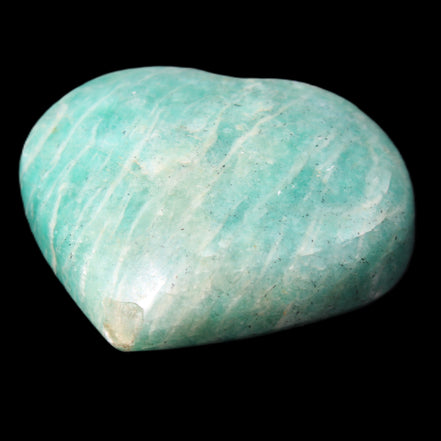 Amazonite heart from Madagascar 154g in sunlight - Rocks and Things Store