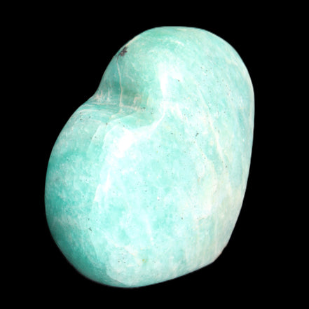 Amazonite heart from Madagascar 154g in sunlight - Rocks and Things Store