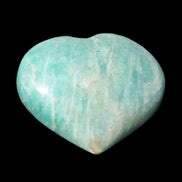 Amazonite heart from Madagascar 154g in sunlight - Rocks and Things Store
