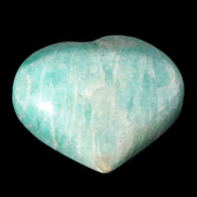 Amazonite heart from Madagascar 154g in sunlight - Rocks and Things Store