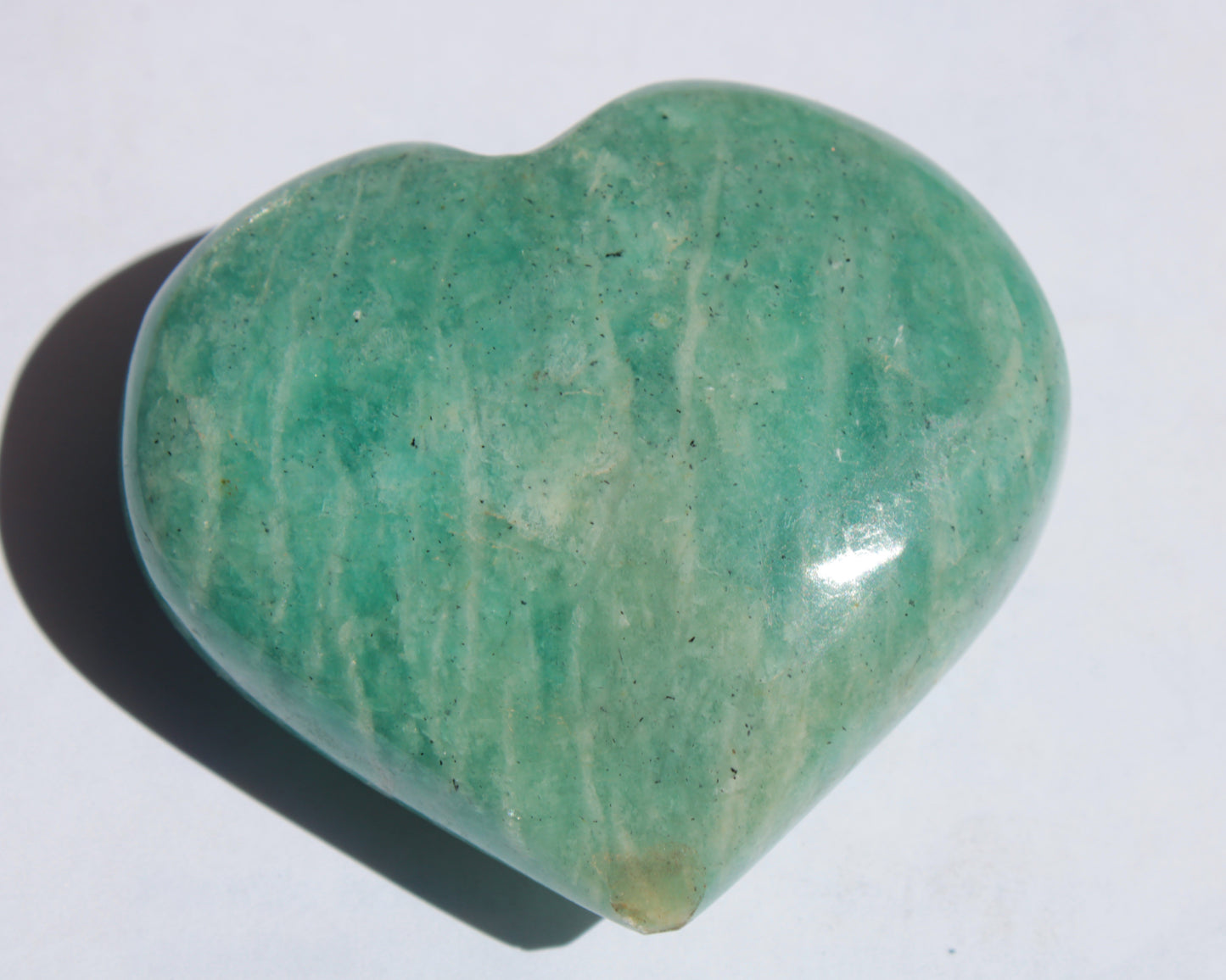 Amazonite heart from Madagascar 154g