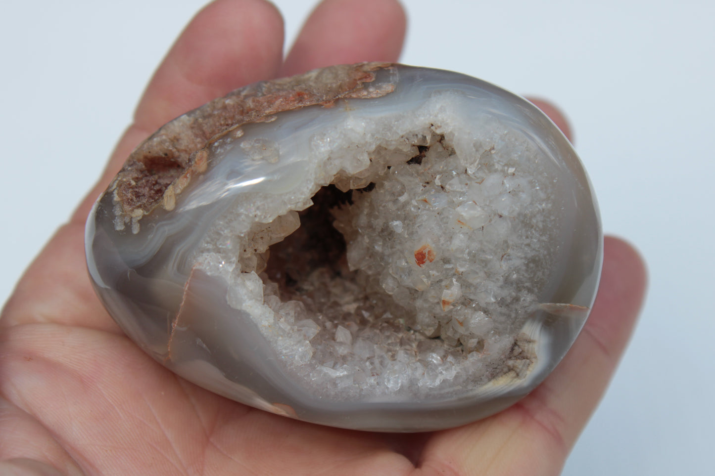 Agate geode 222g Rocks and Things