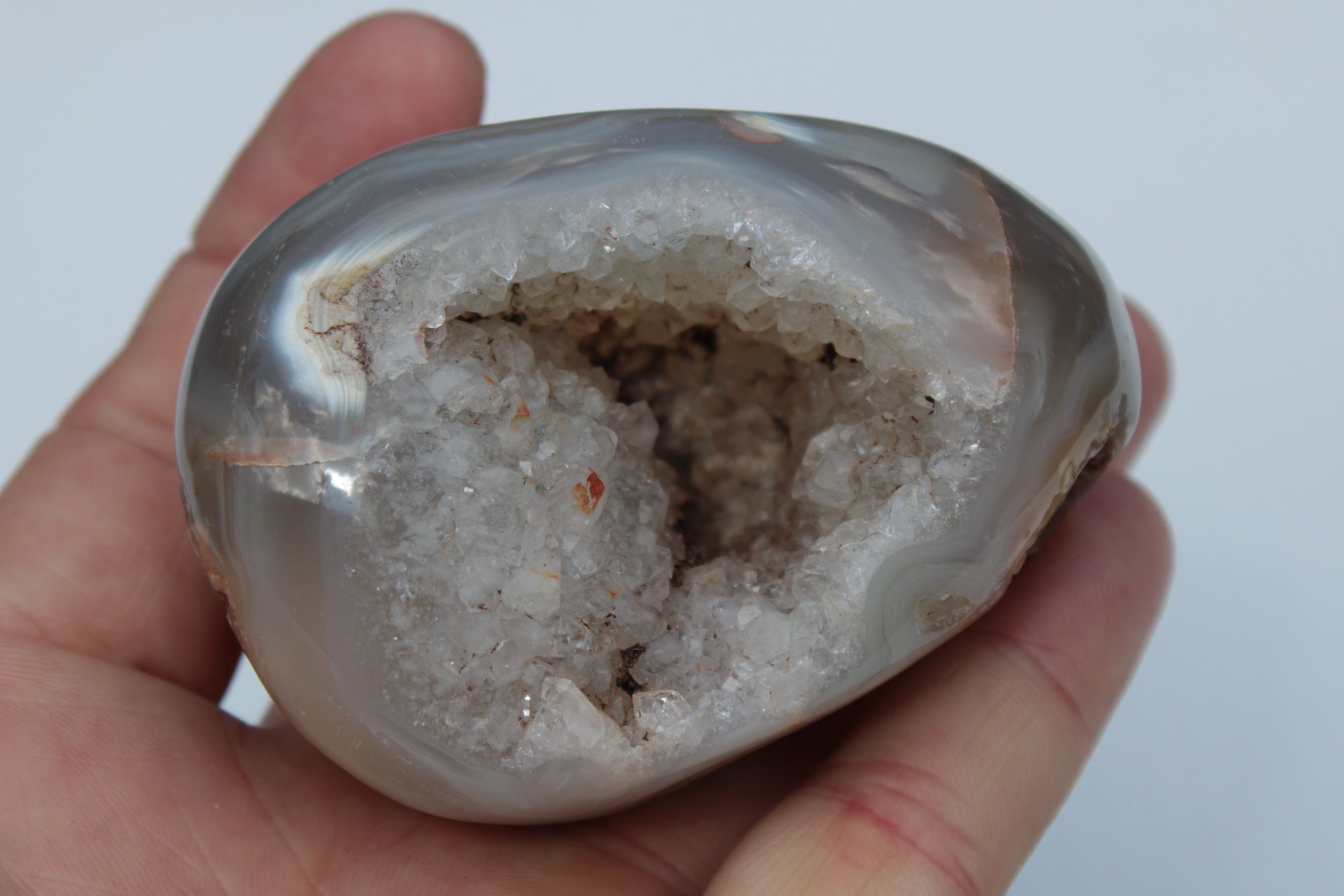 Agate geode 222g Rocks and Things