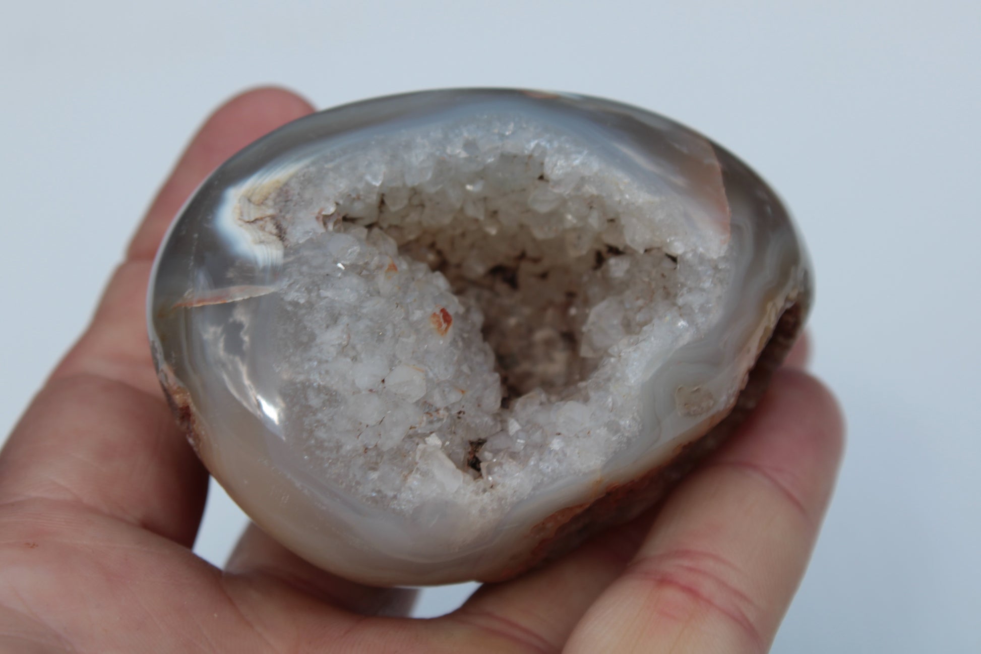 Agate geode 222g Rocks and Things