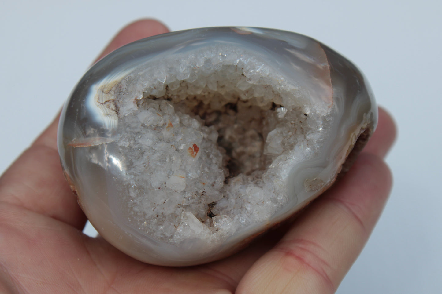 Agate geode 222g Rocks and Things