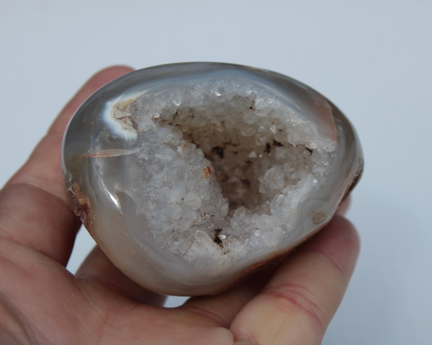 Agate geode 222g Rocks and Things