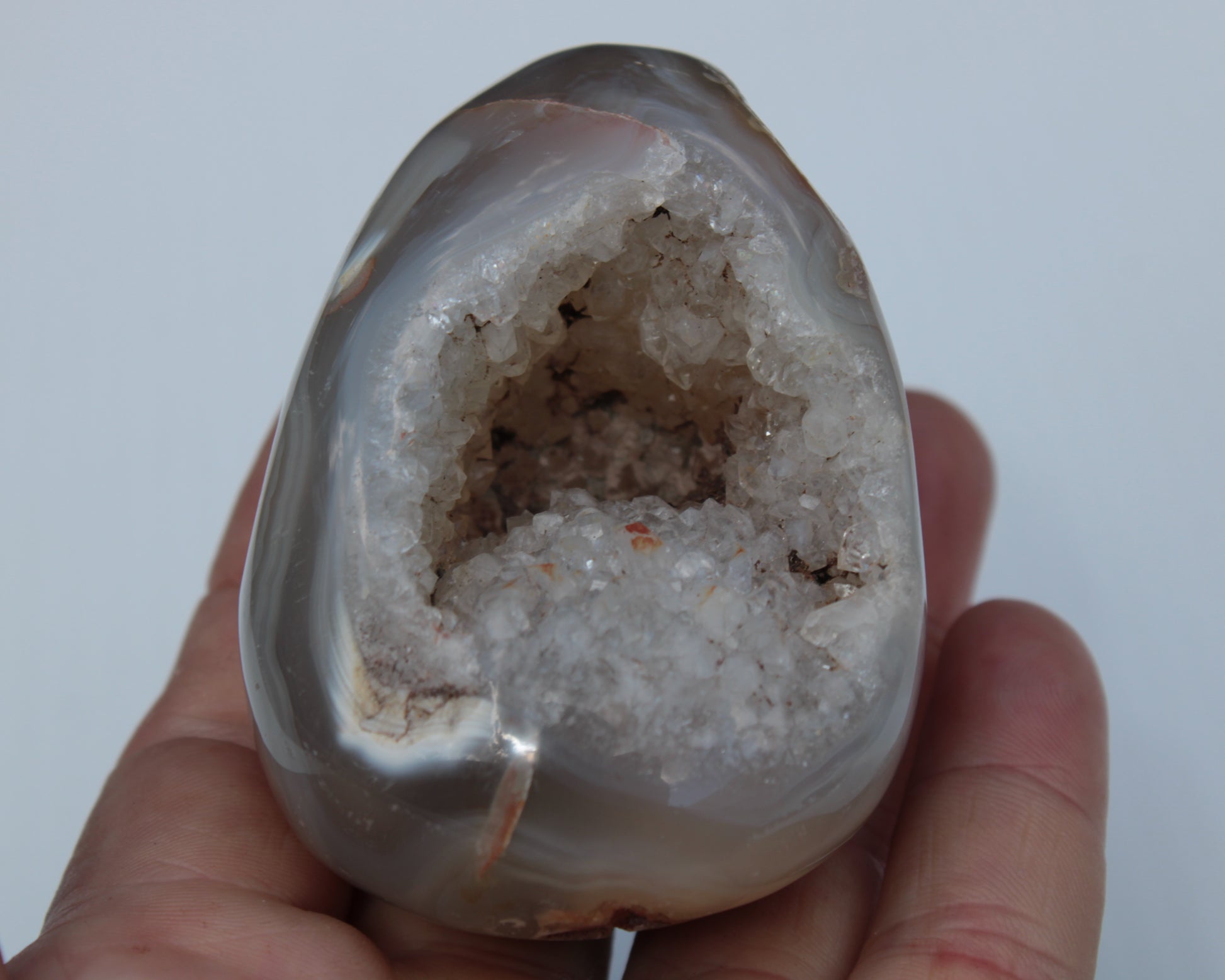 Agate geode 222g Rocks and Things