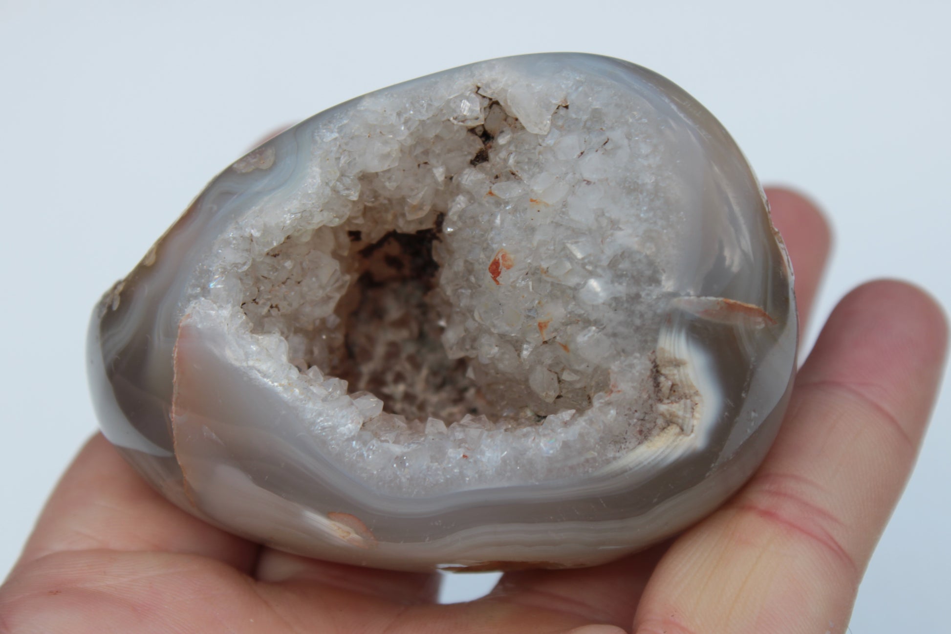 Agate geode 222g Rocks and Things