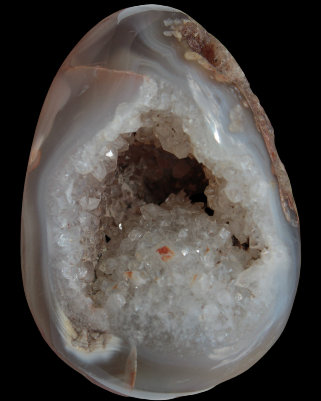 Agate geode 222g Rocks and Things