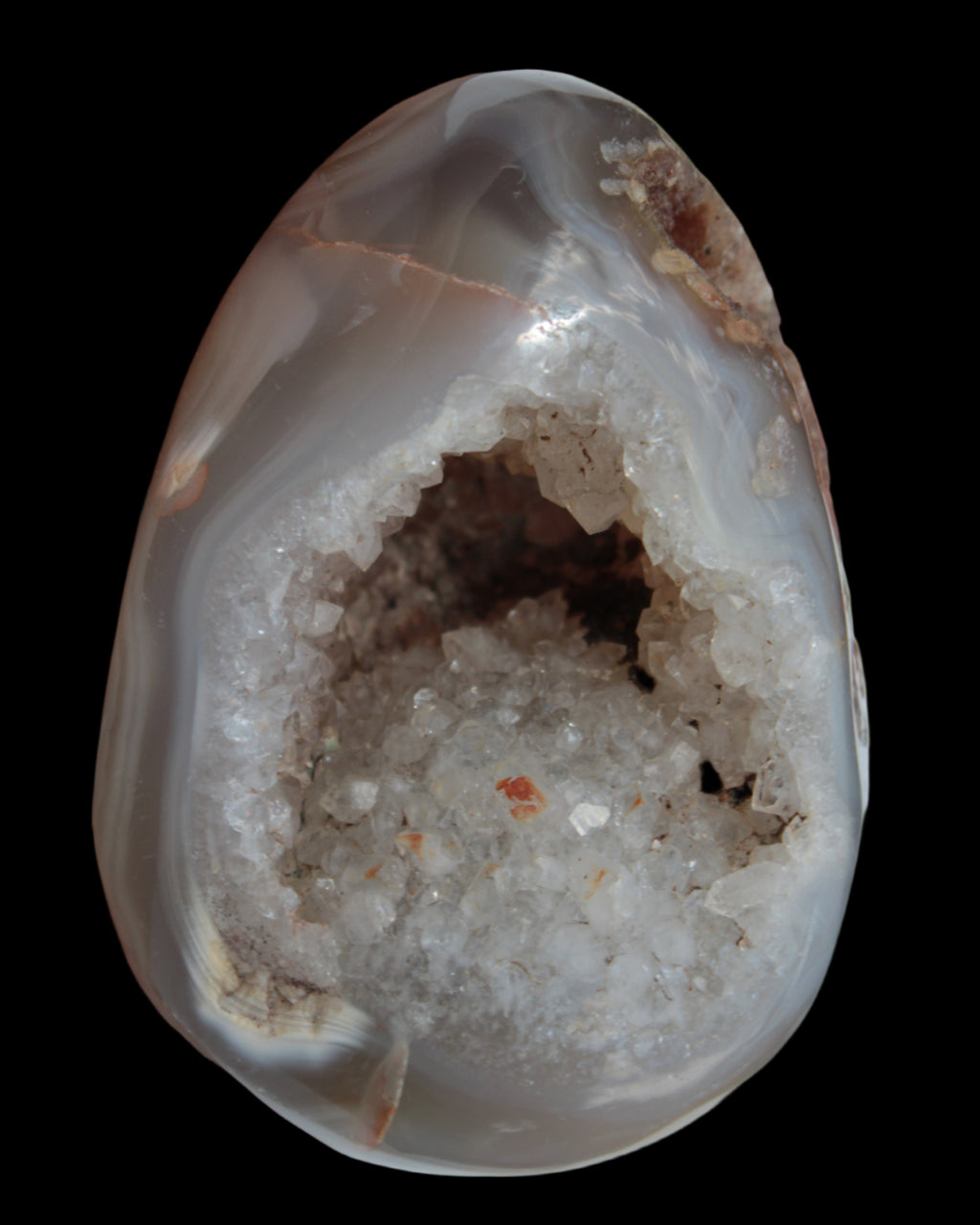Agate geode 222g Rocks and Things