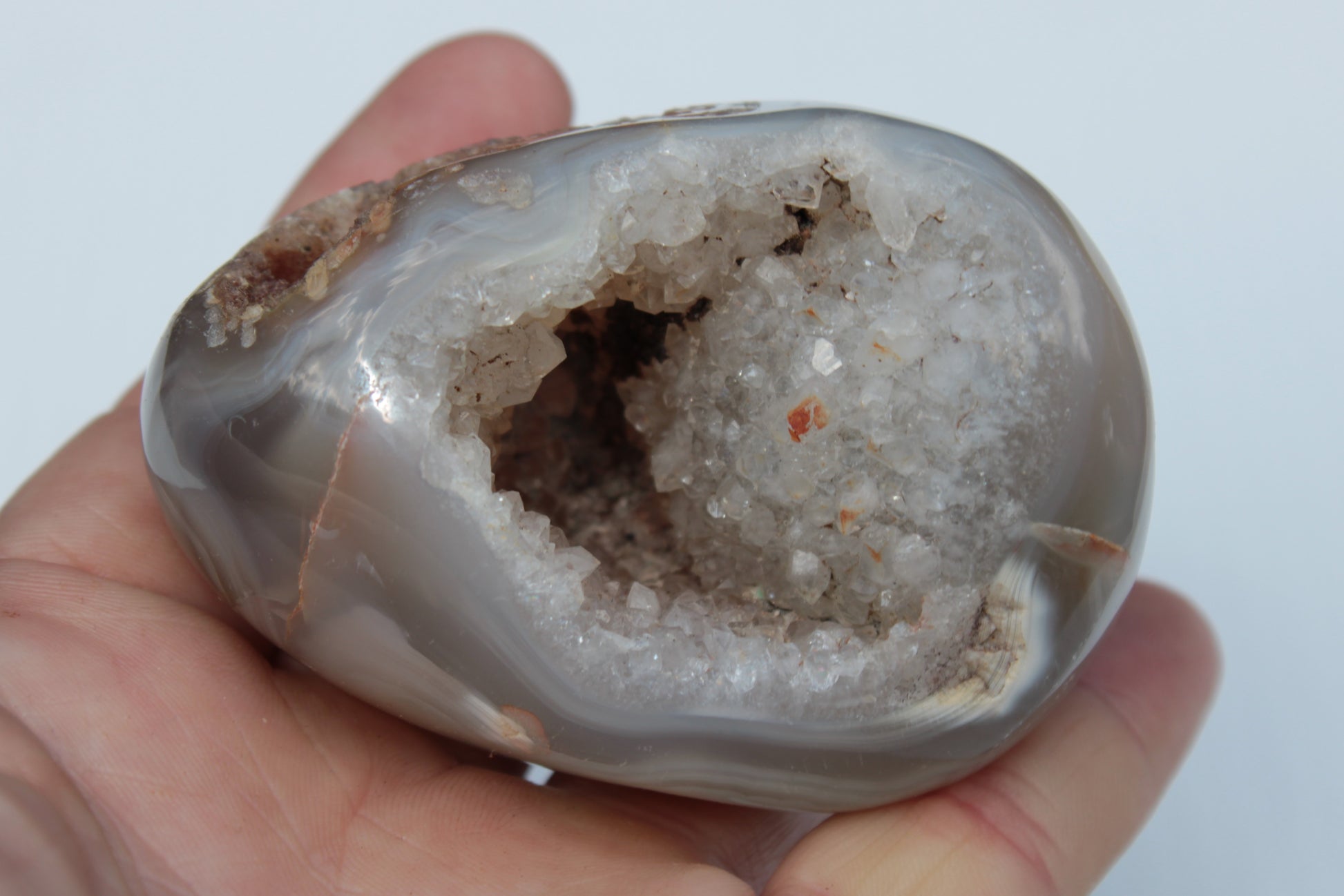 Agate geode 222g Rocks and Things