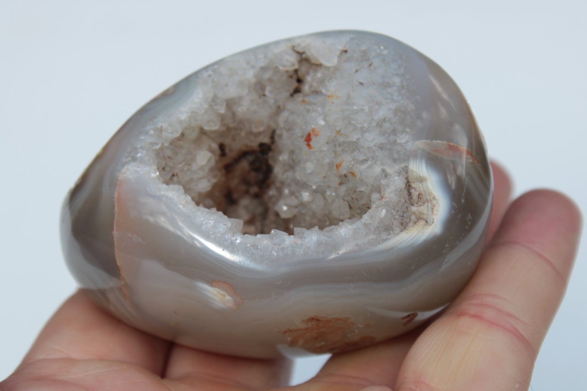 Agate geode 222g Rocks and Things