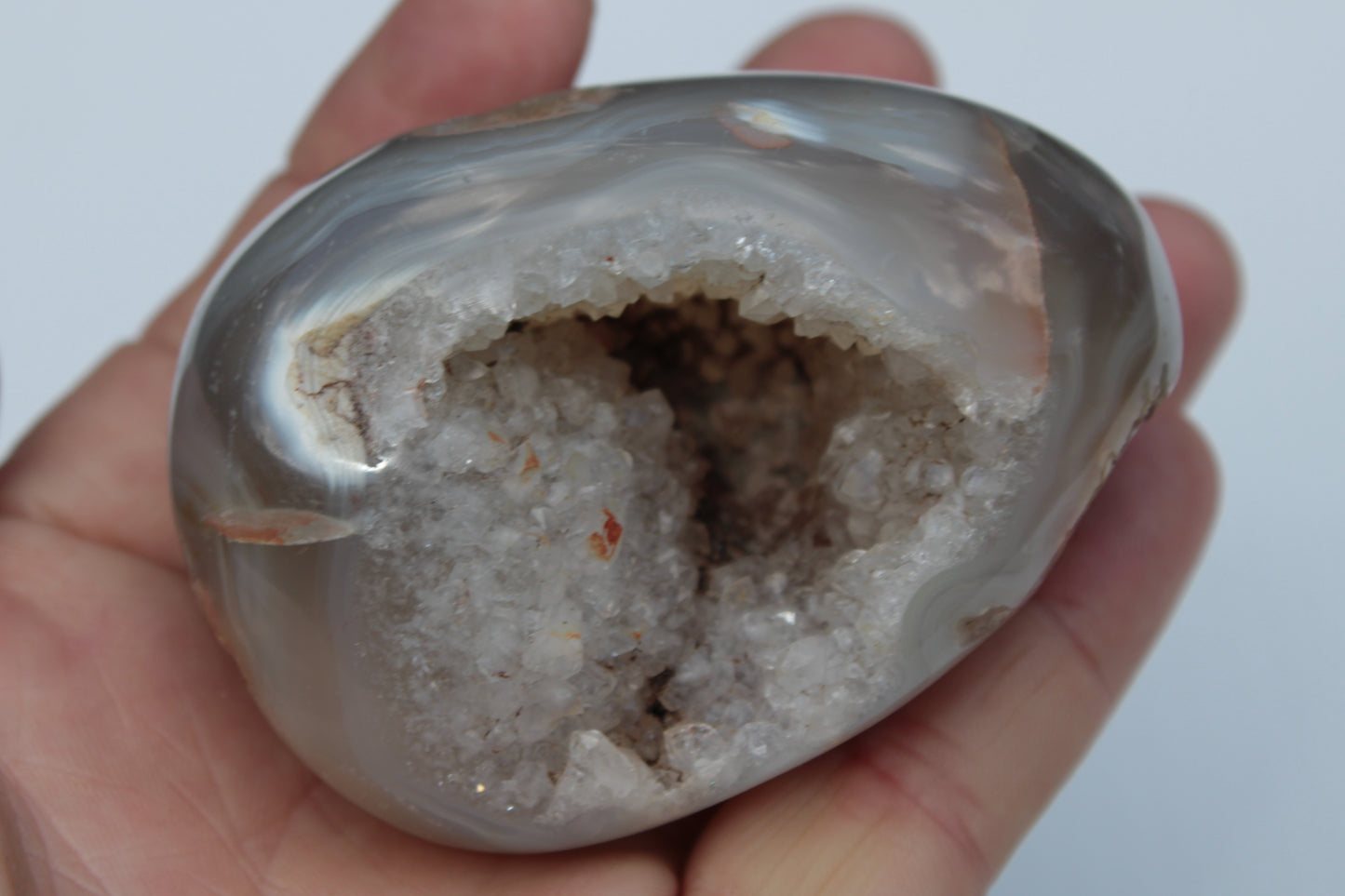 Agate geode 222g Rocks and Things