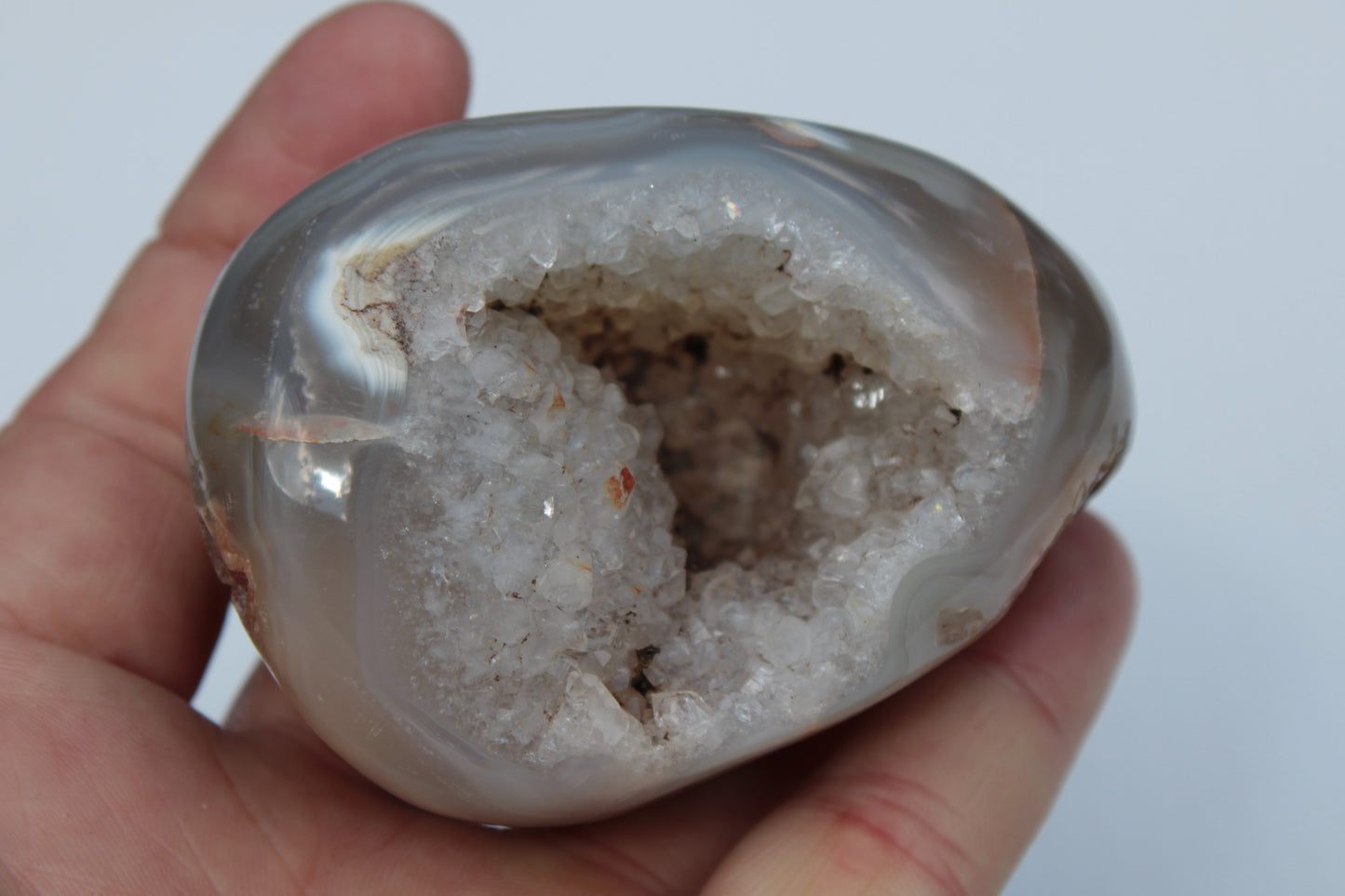 Agate geode 222g Rocks and Things