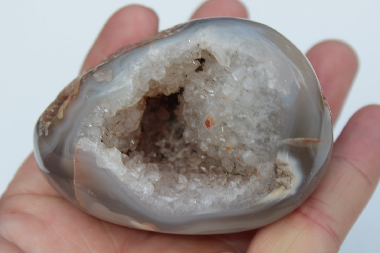 Agate geode 222g Rocks and Things