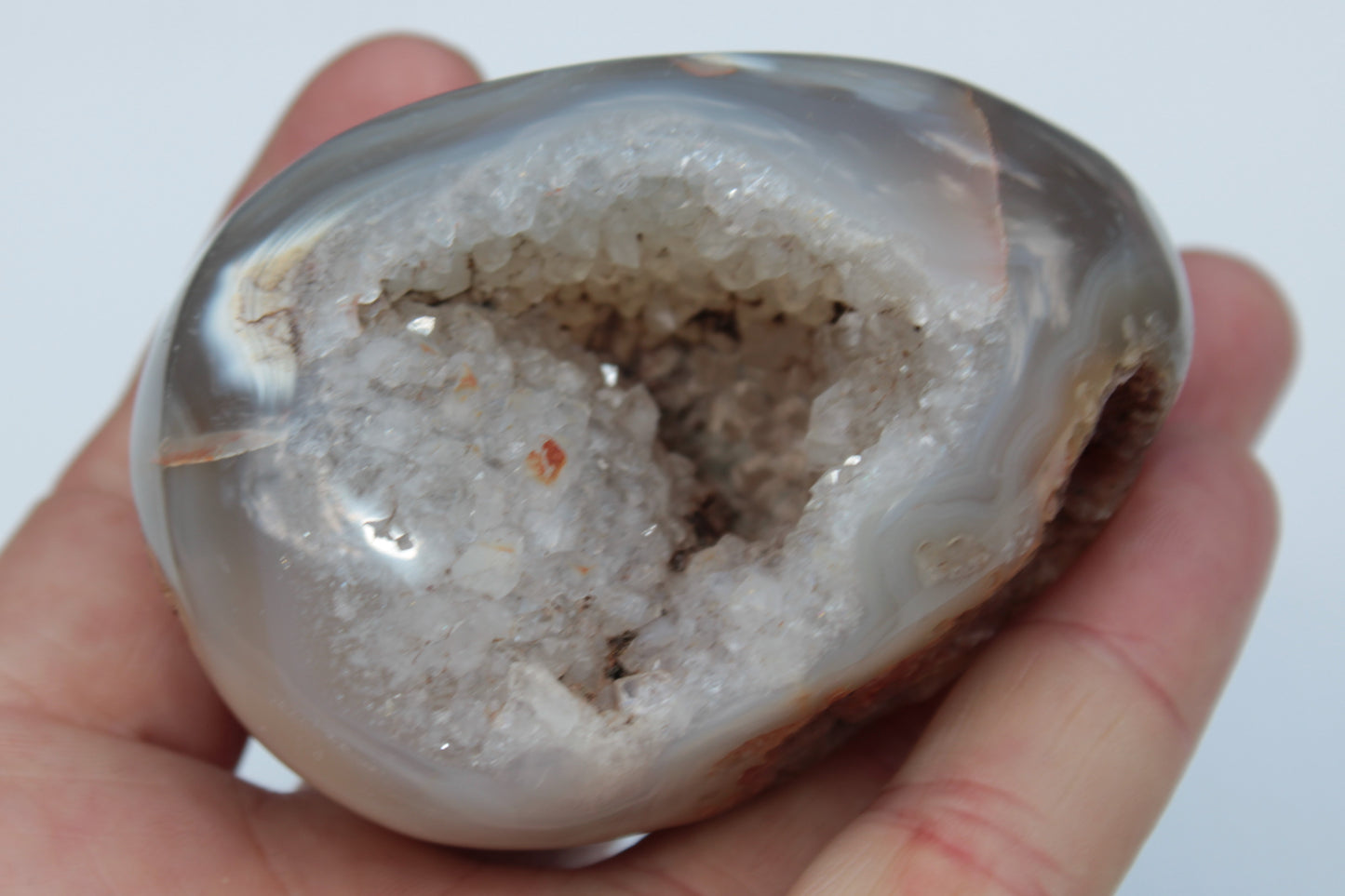 Agate geode 222g Rocks and Things