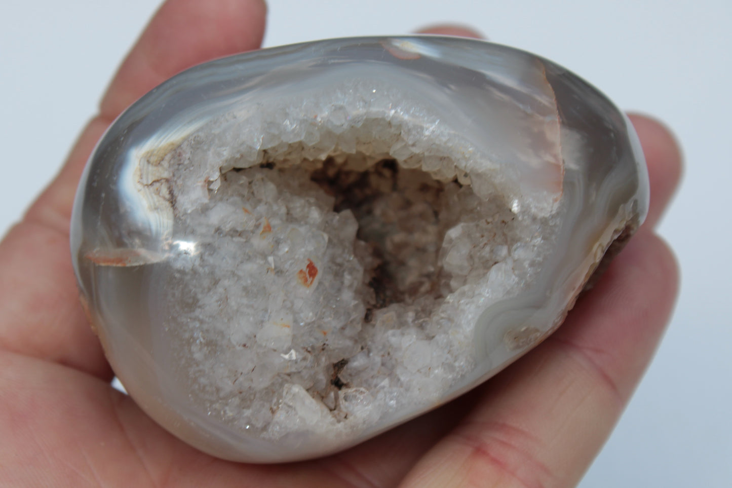 Agate geode 222g Rocks and Things