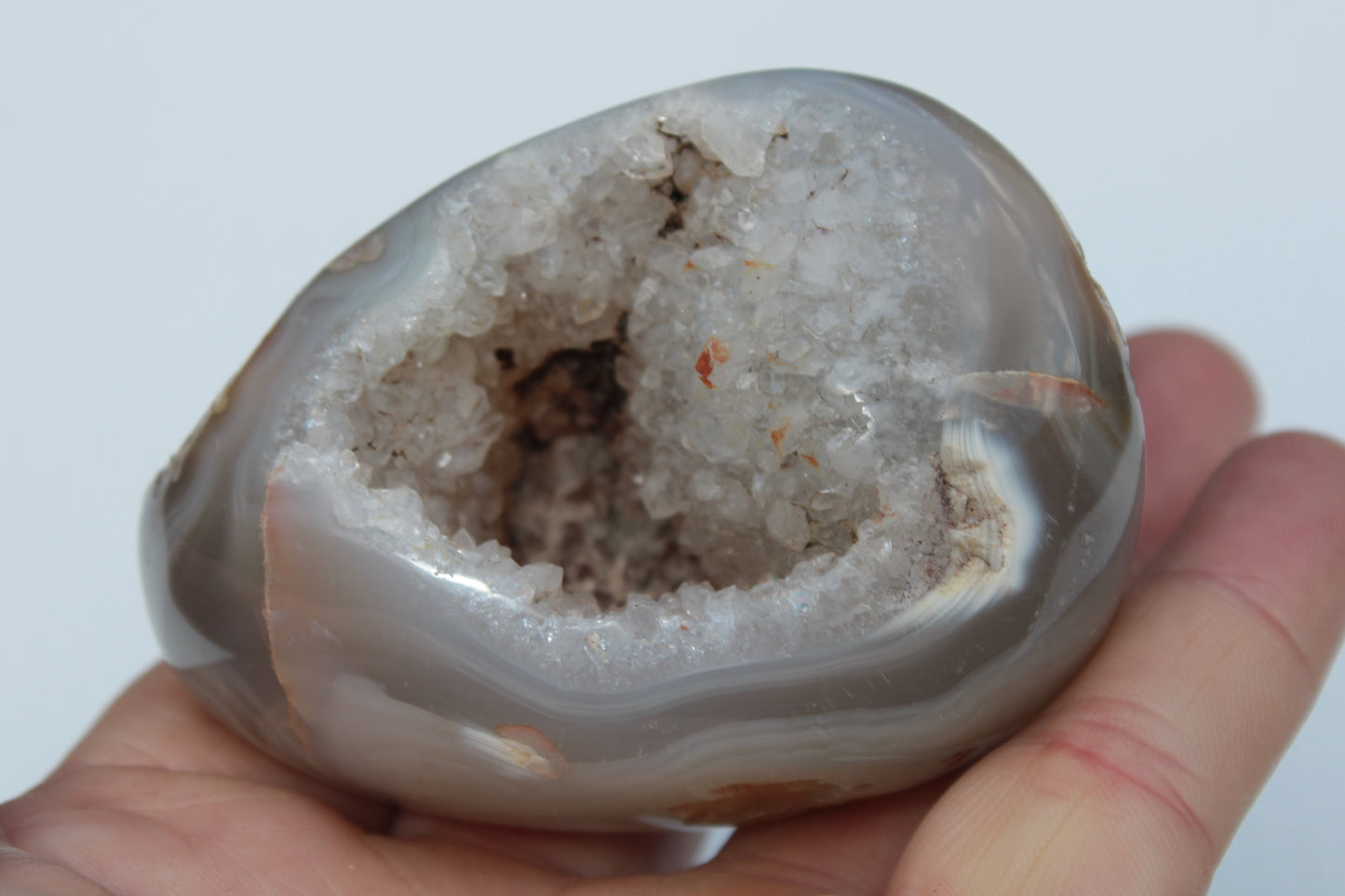 Agate geode 222g Rocks and Things