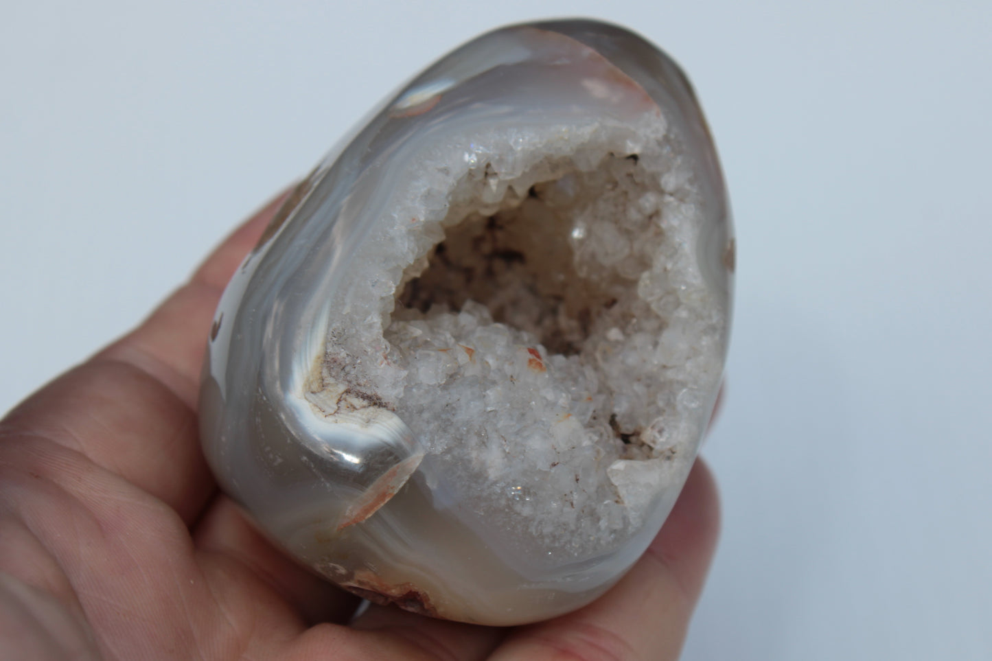 Agate geode 222g Rocks and Things