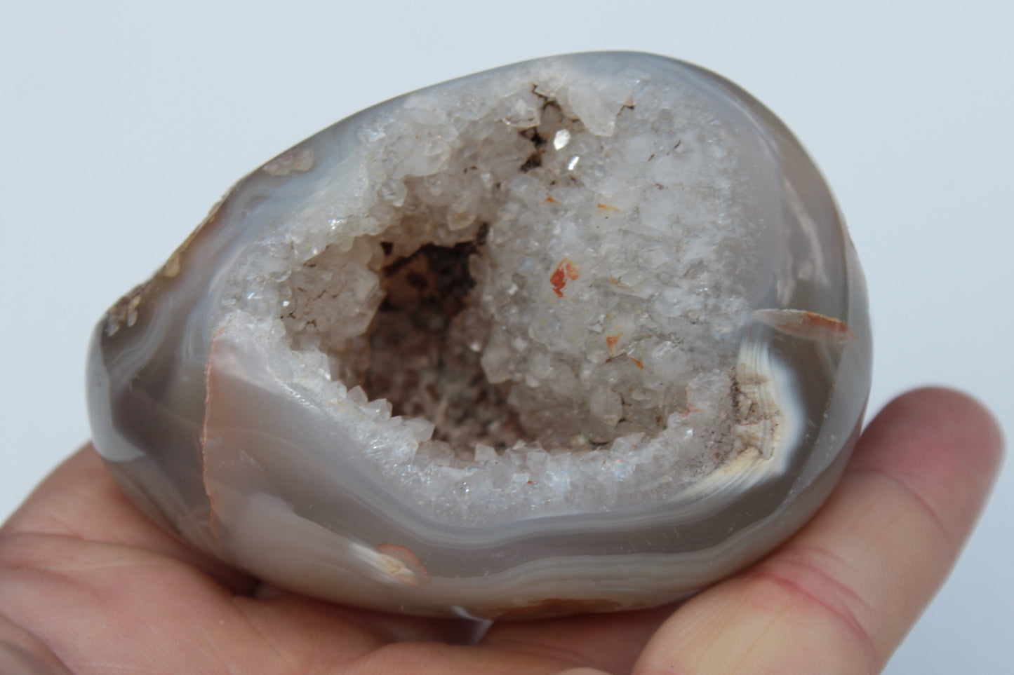 Agate geode 222g Rocks and Things