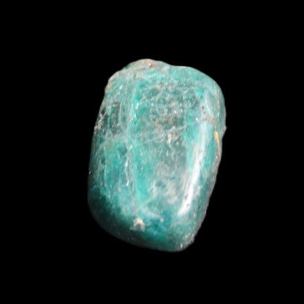Blue Apatite tumbled stone 12-13g in sunlight - Rocks and Things Store