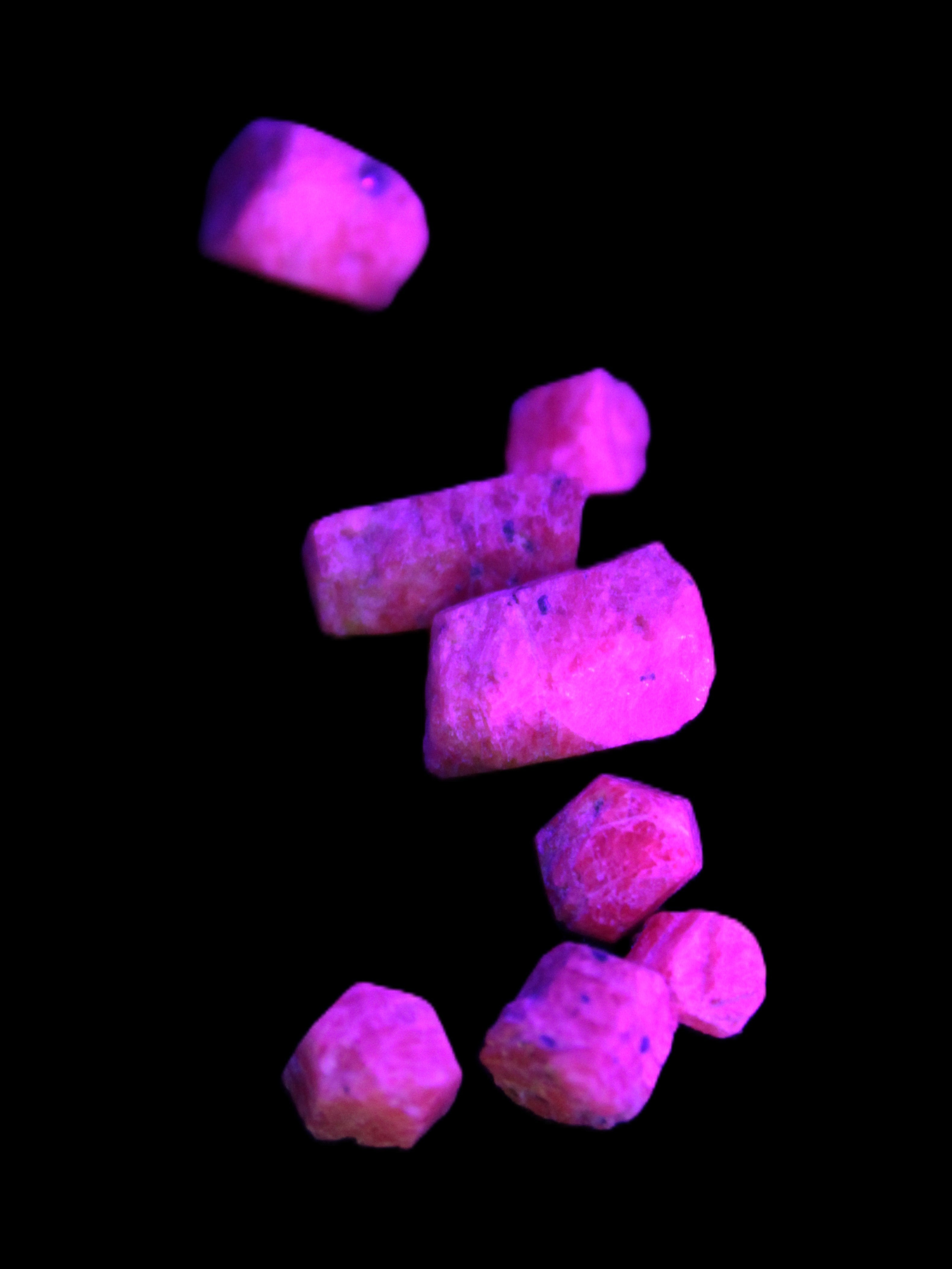 Ruby Corundum small natural crystals 4g Rocks and Things