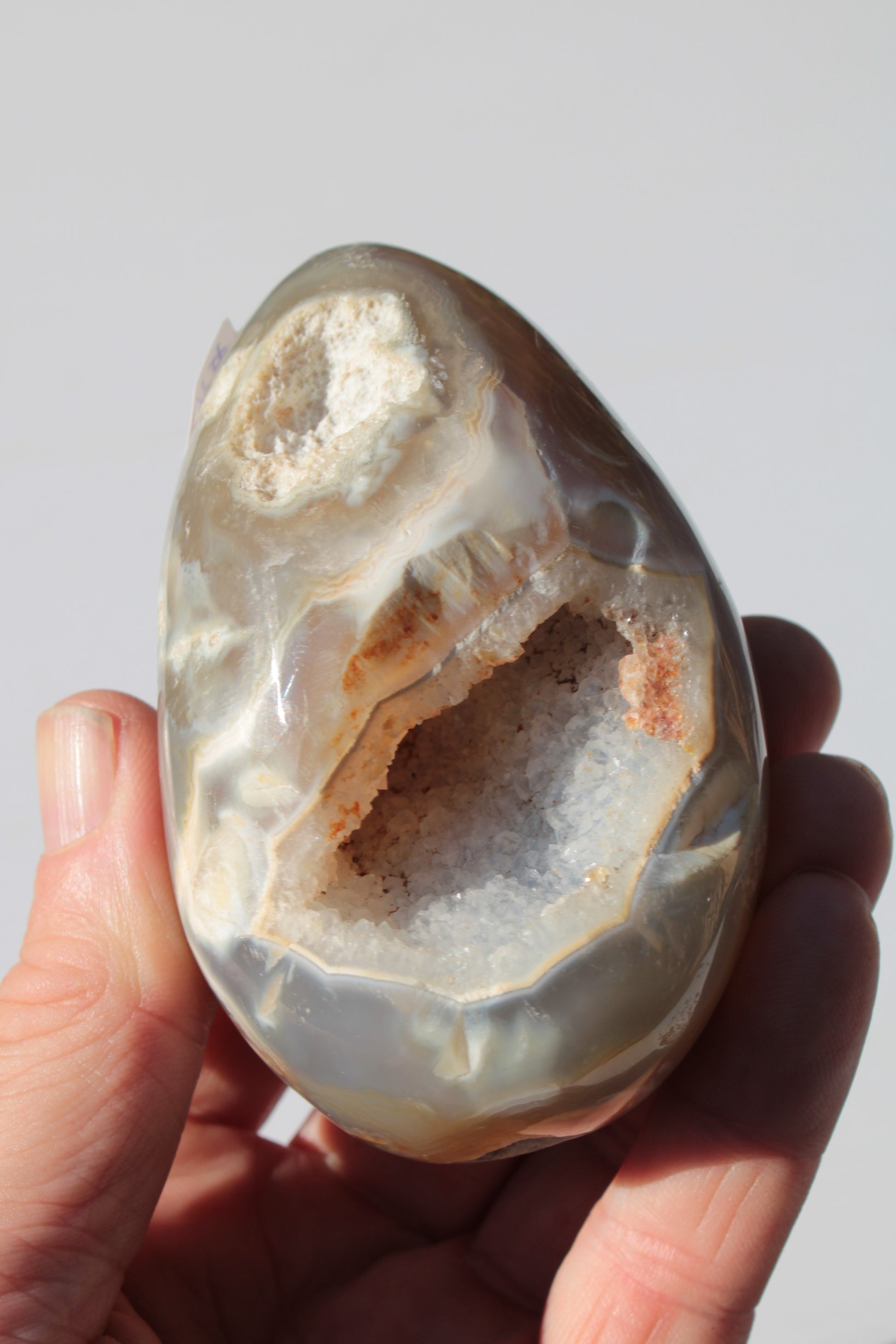 Agate geode 307g Rocks and Things