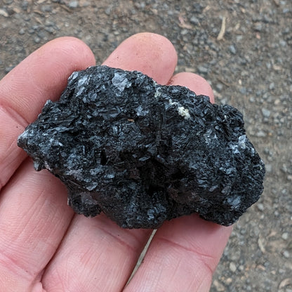 Black Tourmaline glittery crystal 83g