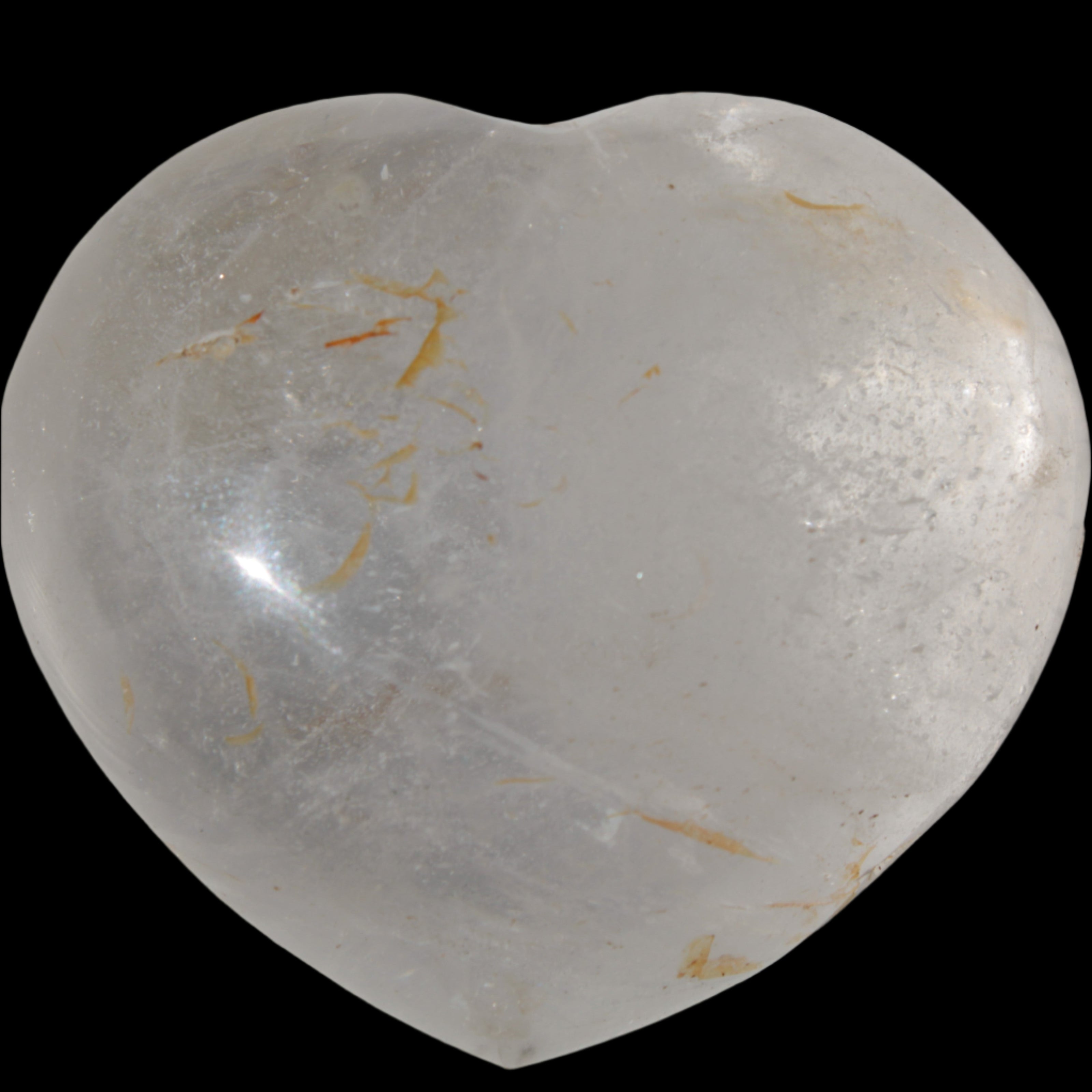 Clear Quartz heart 136g in sunlight - Rocks and Things Store