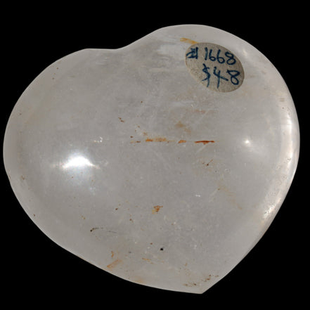 Clear Quartz heart 136g in sunlight - Rocks and Things Store