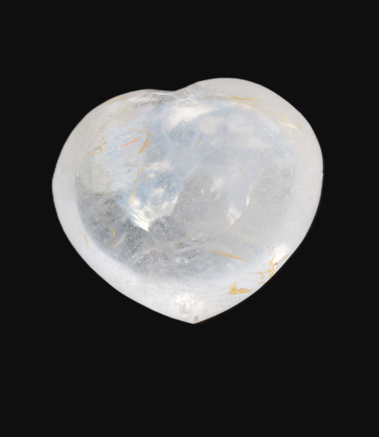 Clear Quartz heart 136g in sunlight - Rocks and Things Store