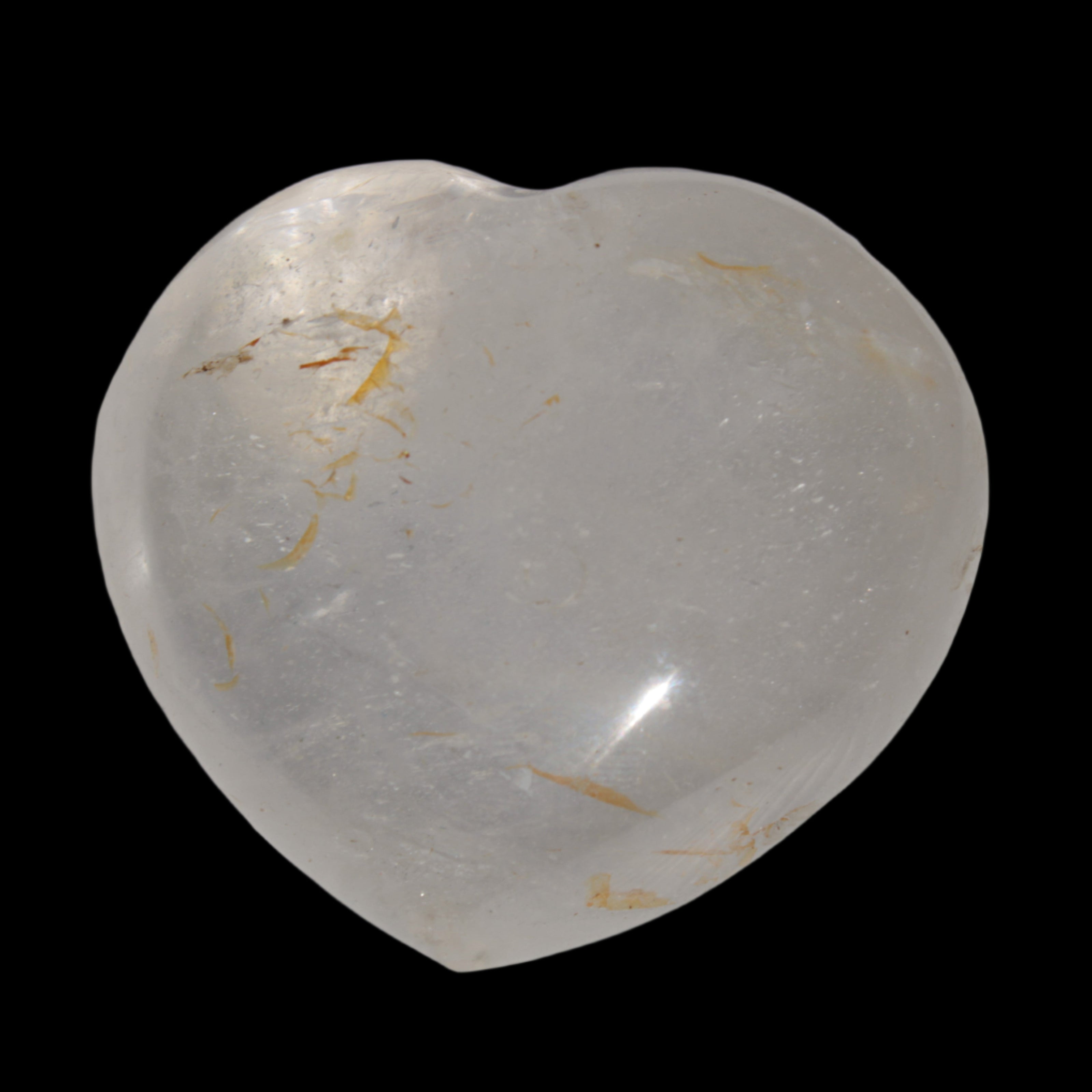 Clear Quartz heart 136g in sunlight - Rocks and Things Store