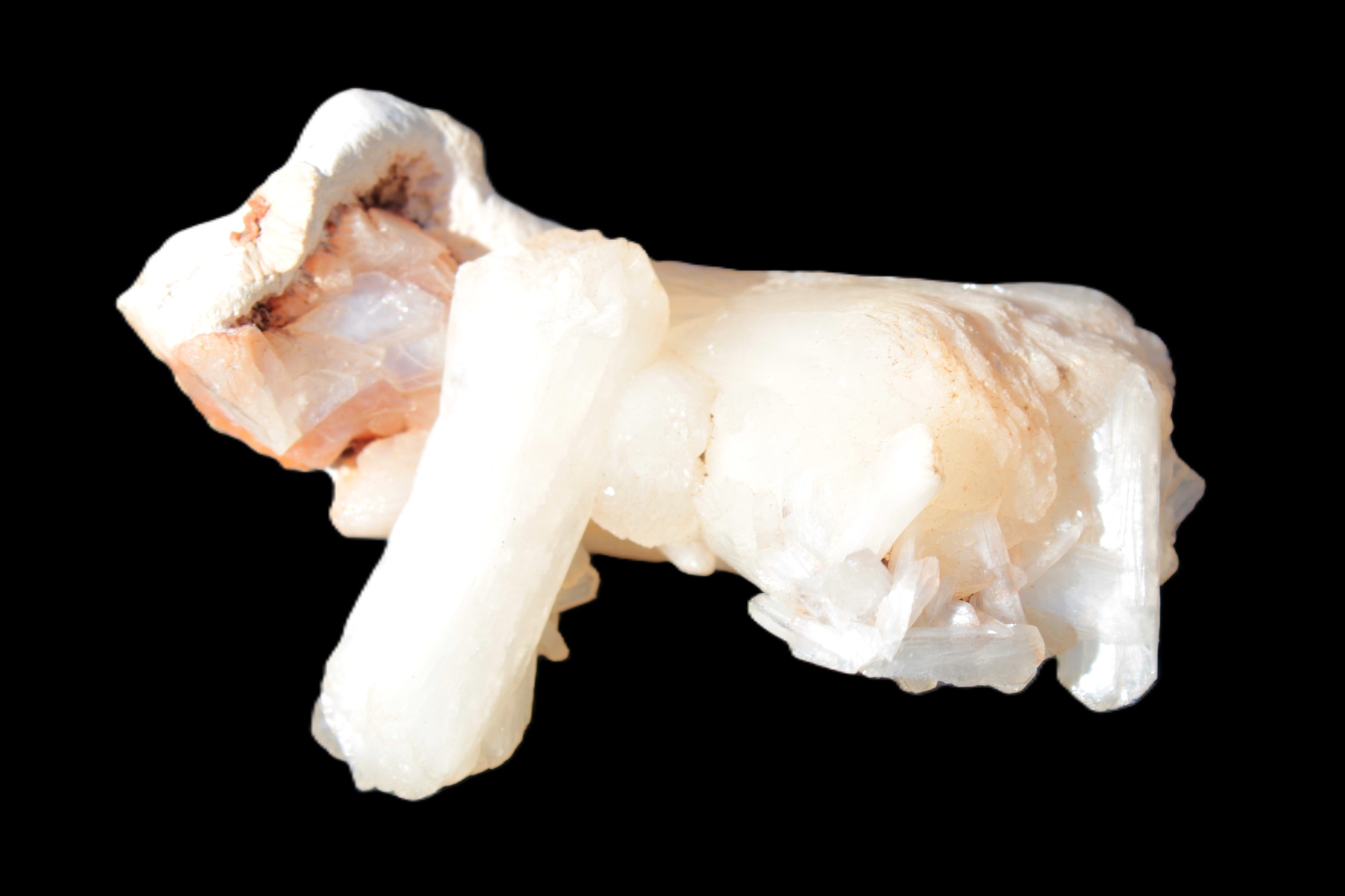 Apophyllite and Calcite Zeolite 77g Rocks and Things