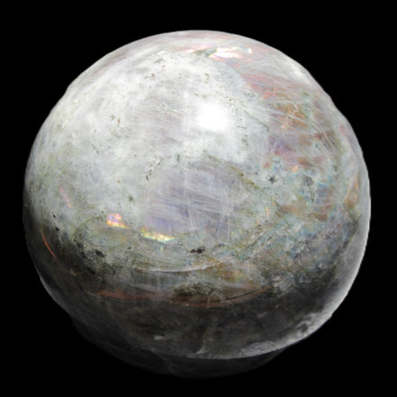 Labradorite sphere 102mm 1520g in sunlight - Rocks and Things Store