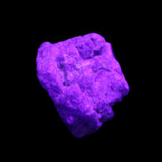 Blue Sapphire (unheated) 41g in UV light - Rocks and Things Store