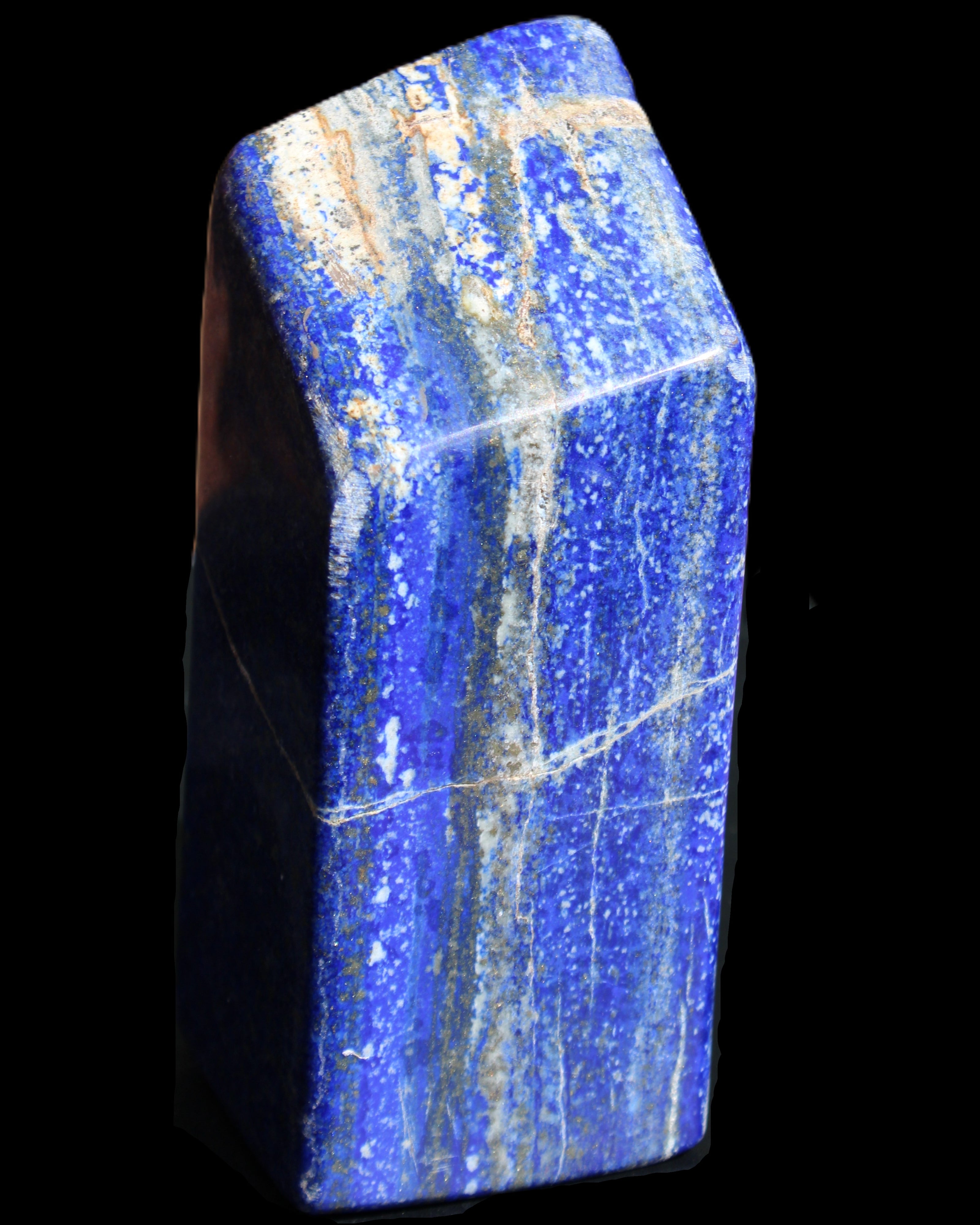 Lapis Lazuli freeform 134*53*51mm 935g in sunlight - Rocks and Things Store
