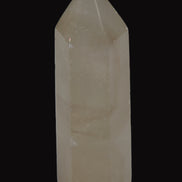 Yellow Calcite spar obelisk from Iceland 216g in sunlight Rocks and Things Store