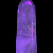 Yellow Calcite spar obelisk from Iceland 216g in UV light-  Rocks and Things Store