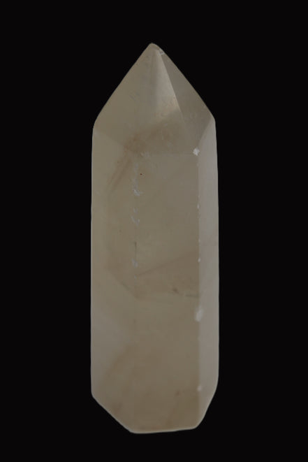 Yellow Calcite spar obelisk from Iceland 216g in sunlight Rocks and Things Store