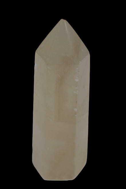 Yellow Calcite spar obelisk from Iceland 216g in sunlight - Rocks and Things Store