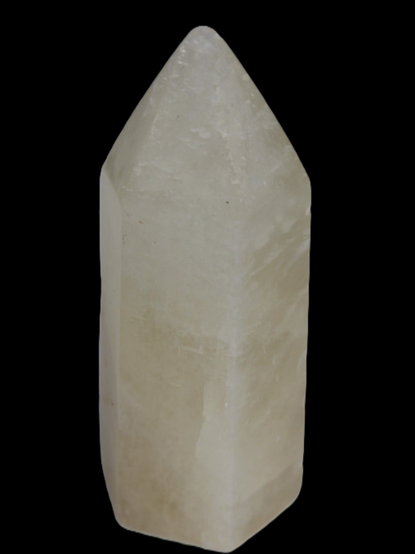 Yellow Calcite spar obelisk from Iceland 327g