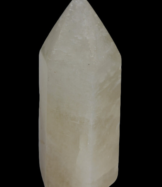 Yellow Calcite spar obelisk from Iceland 327g