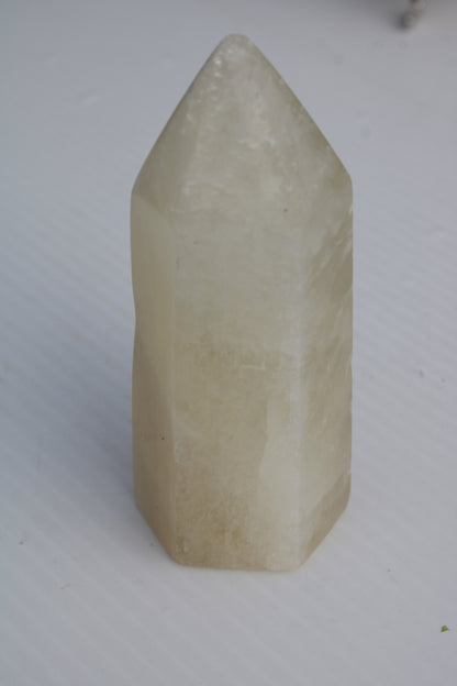 Yellow Calcite spar obelisk from Iceland 327g Rocks and Things